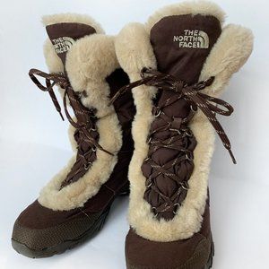 The North Face Nuptse Fur Quilted Winter Boots 7.5
